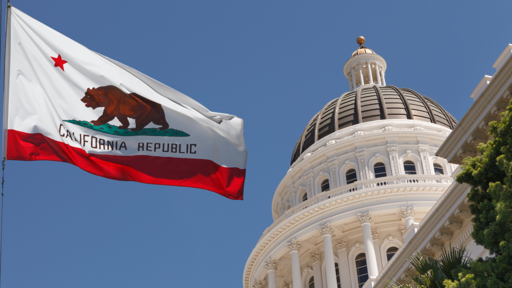 California flag in front of capitol building Solar Concerns